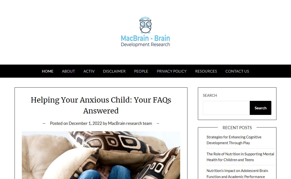 MacBrain – Brain Development Research