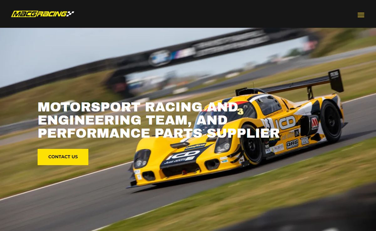 Homepage - MacG Racing - Motorsport Parts, Racing Car Preparation and Build