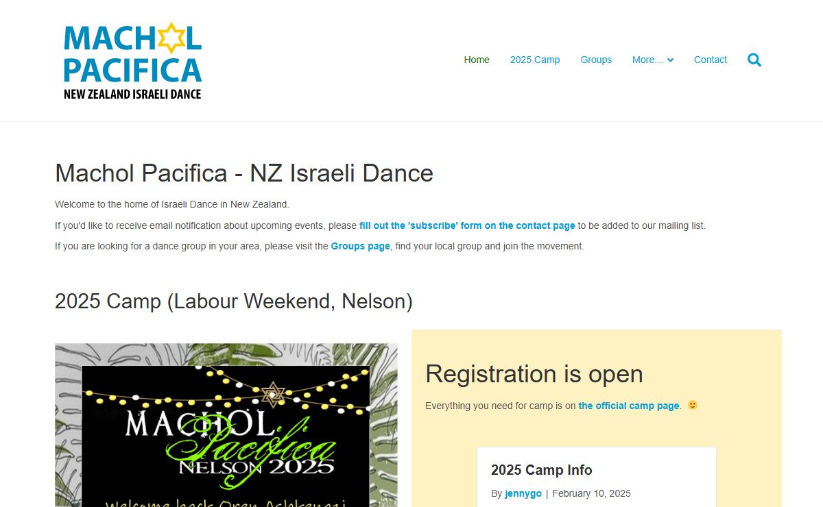 Machol Pacifica – New Zealand Israeli Dance