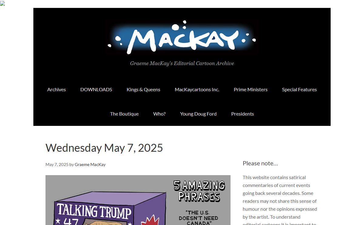 mackaycartoons – Graeme MacKay's Editorial Cartoon Archive