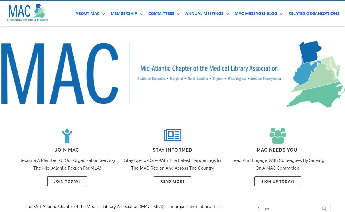 MACMLA – Promoting excellence in health sciences librarianship