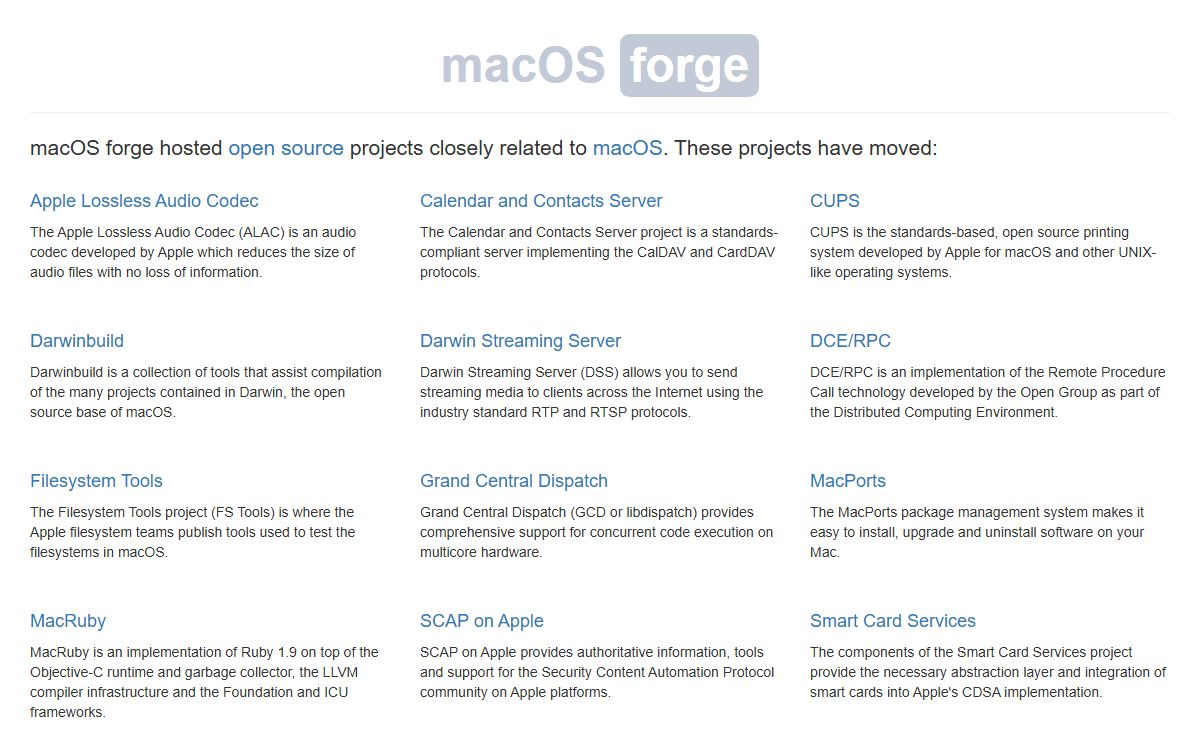 macOS forge