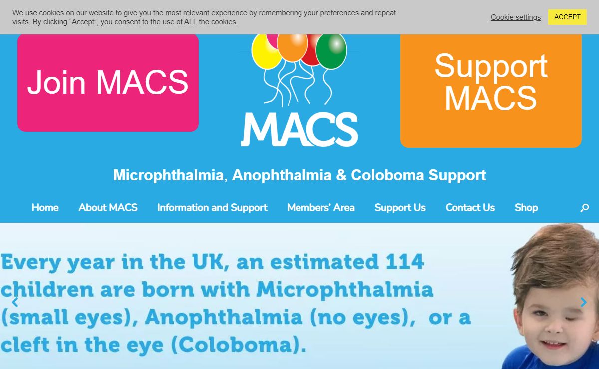 MACS – Microphthalmia, Anophthalmia and Coloboma Support – Supporting children born without eyes or with underdeveloped eyes
