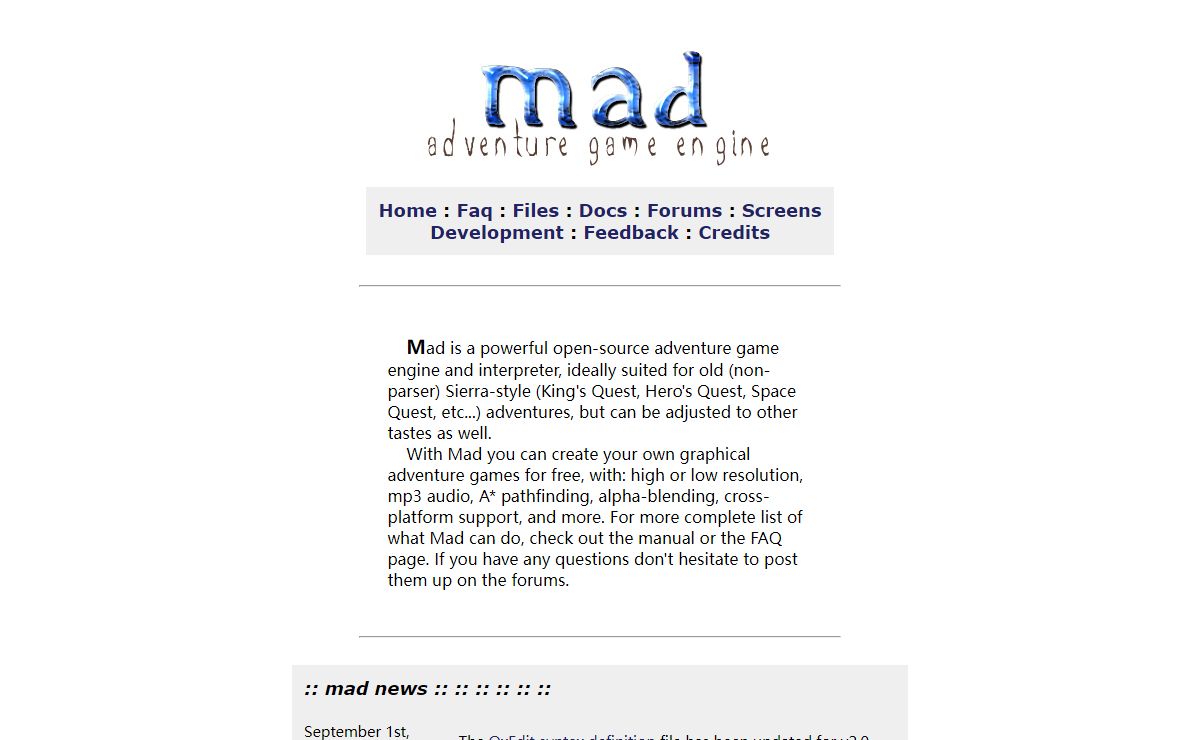 mad :: adventure game engine