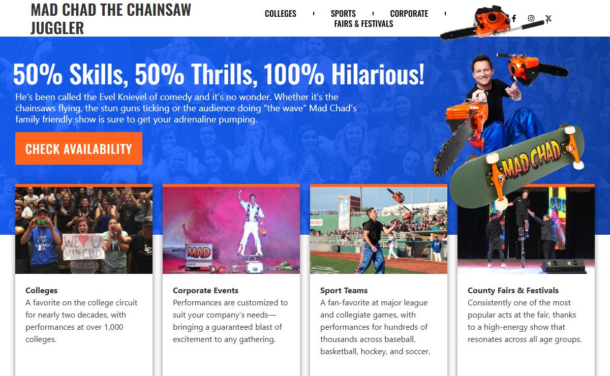 Mad Chad Taylor – Chainsaw Juggler