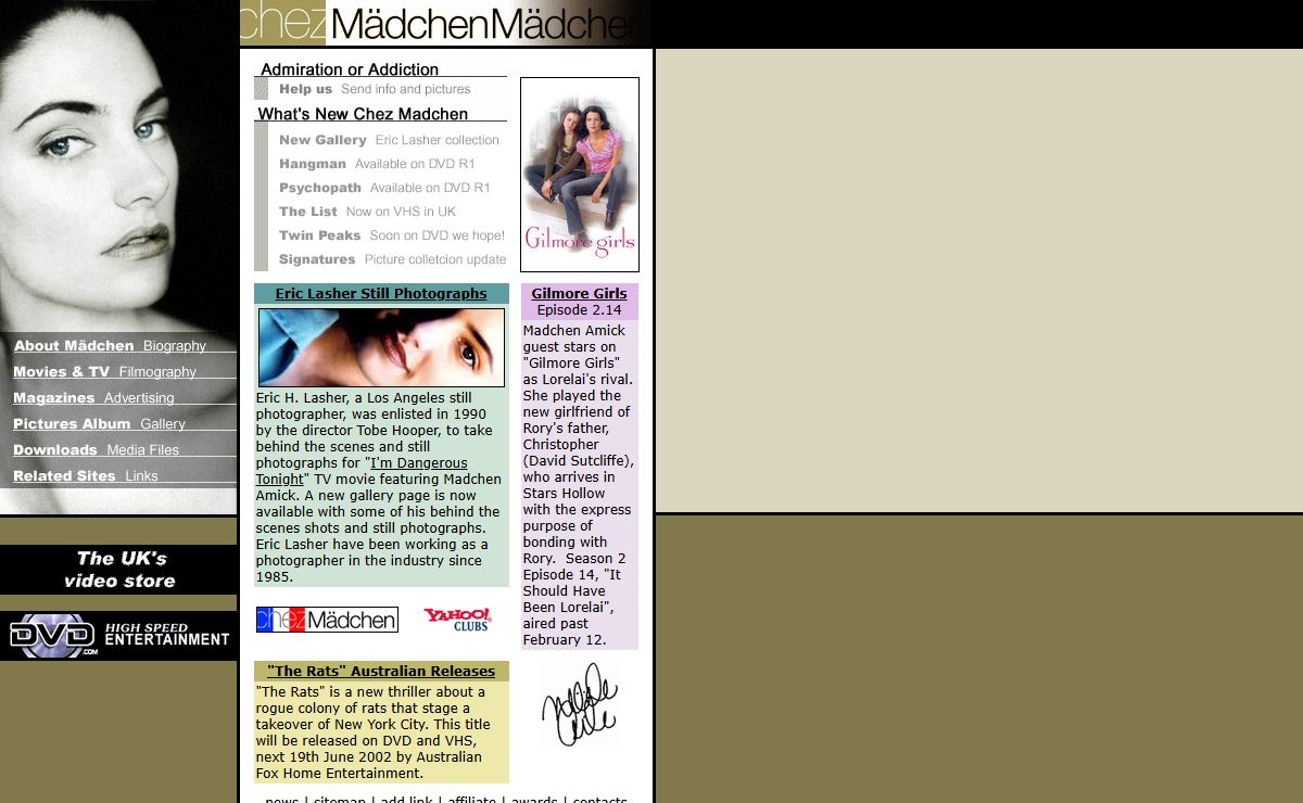 chez | Mädchen - Ultimate Mädchen Amick FanSite!