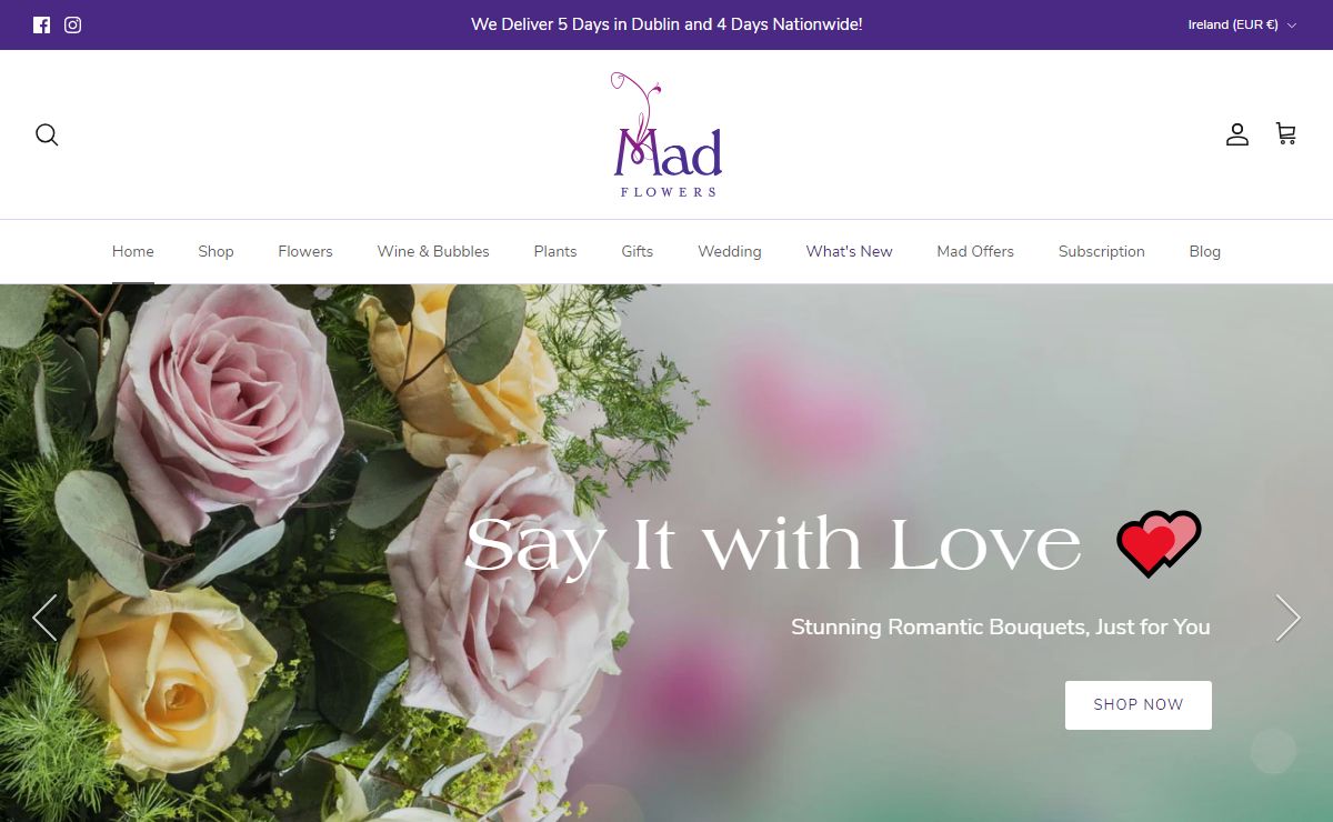 MadFlowers | Flowers, Plants, Gifts & More | Ireland