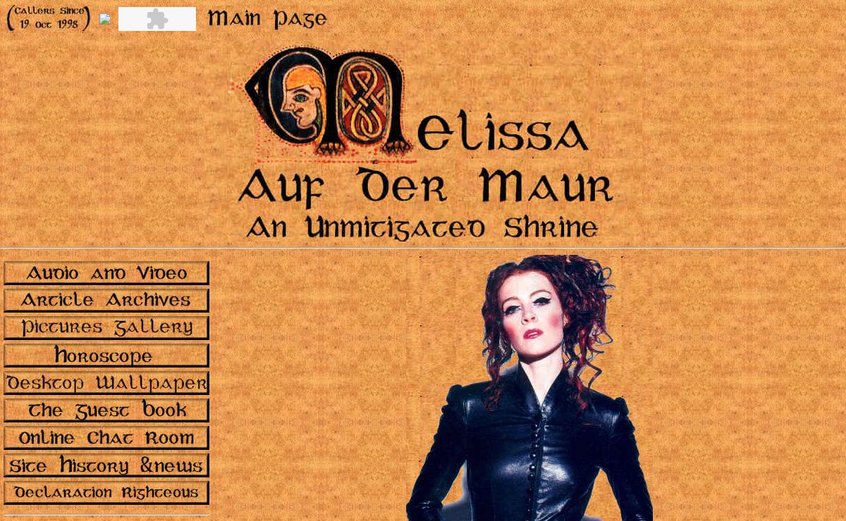 Melissa Auf der Maur, An Unmitigated Shrine