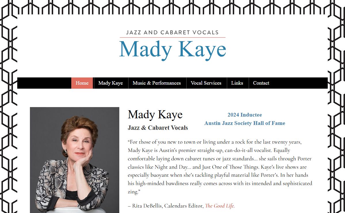 Mady Kaye | Home of Mady Kaye and the Austin Carolers