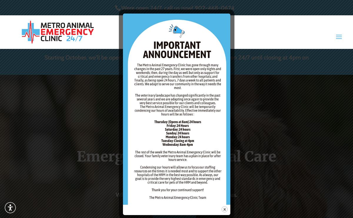 Dartmouth, Nova Scotia Veterinarian - Metro Animal Emergency Clinic