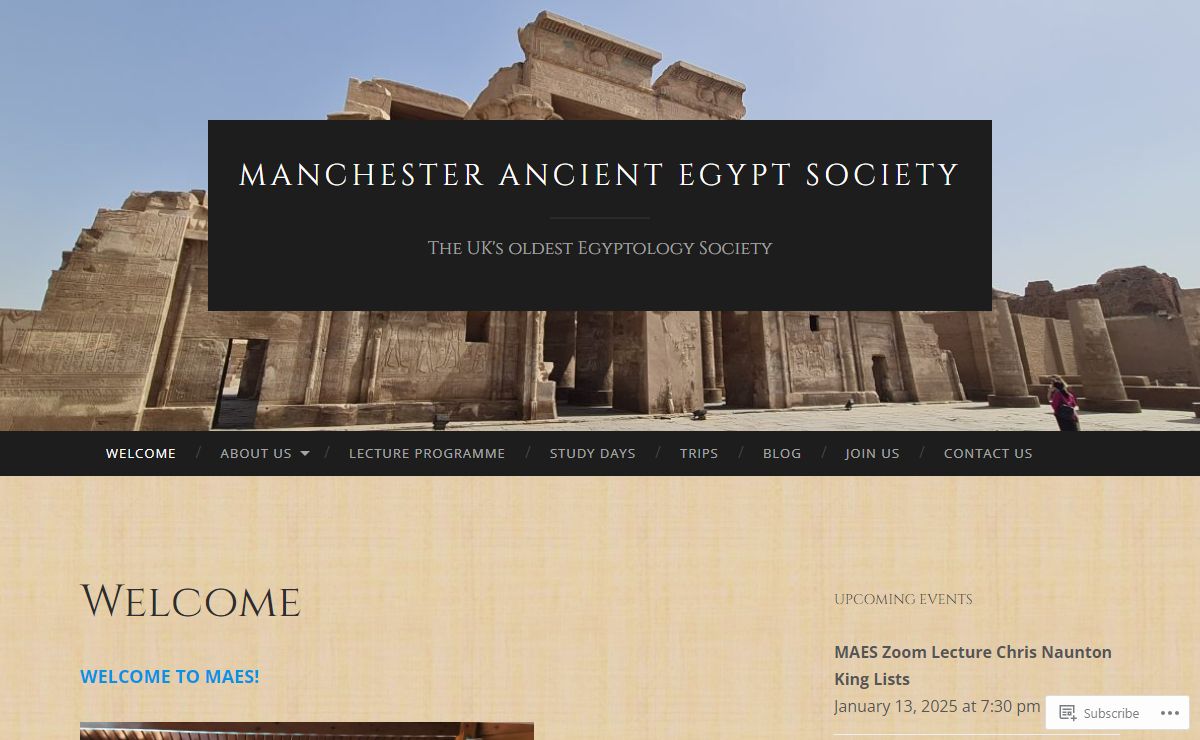 Manchester Ancient Egypt Society | The UK's oldest Egyptology Society