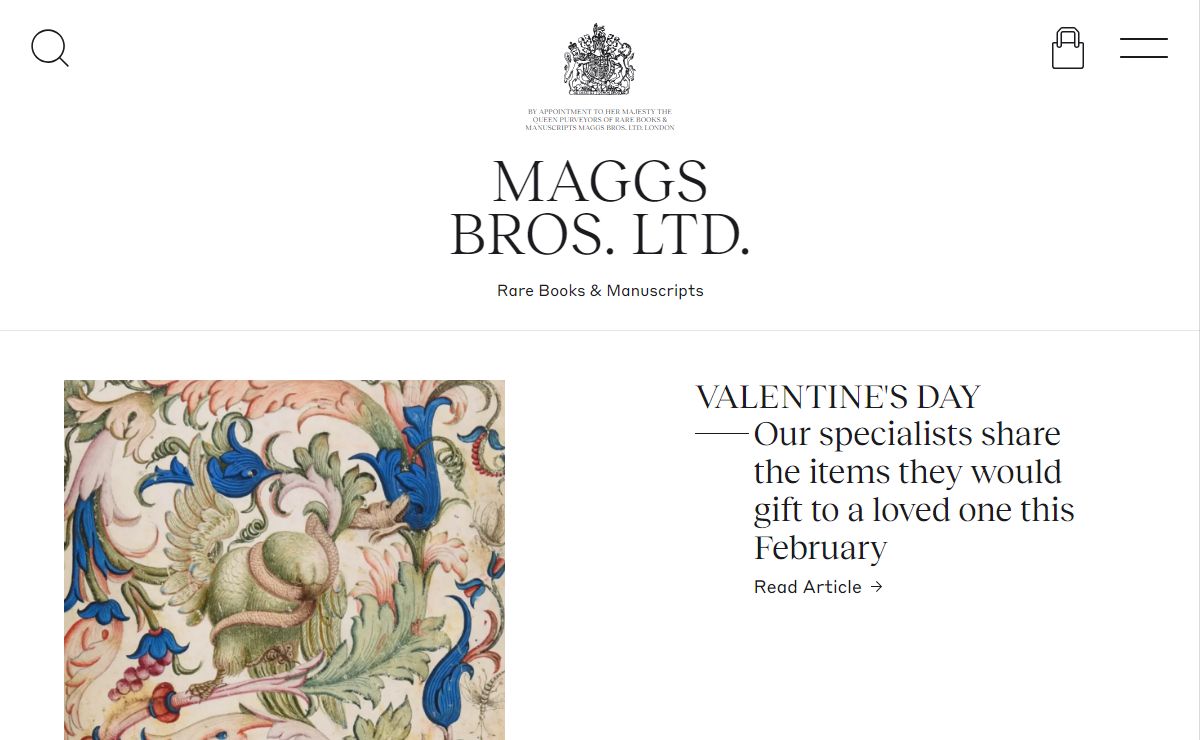 Maggs Bros. Ltd – Rare Books & Manuscripts