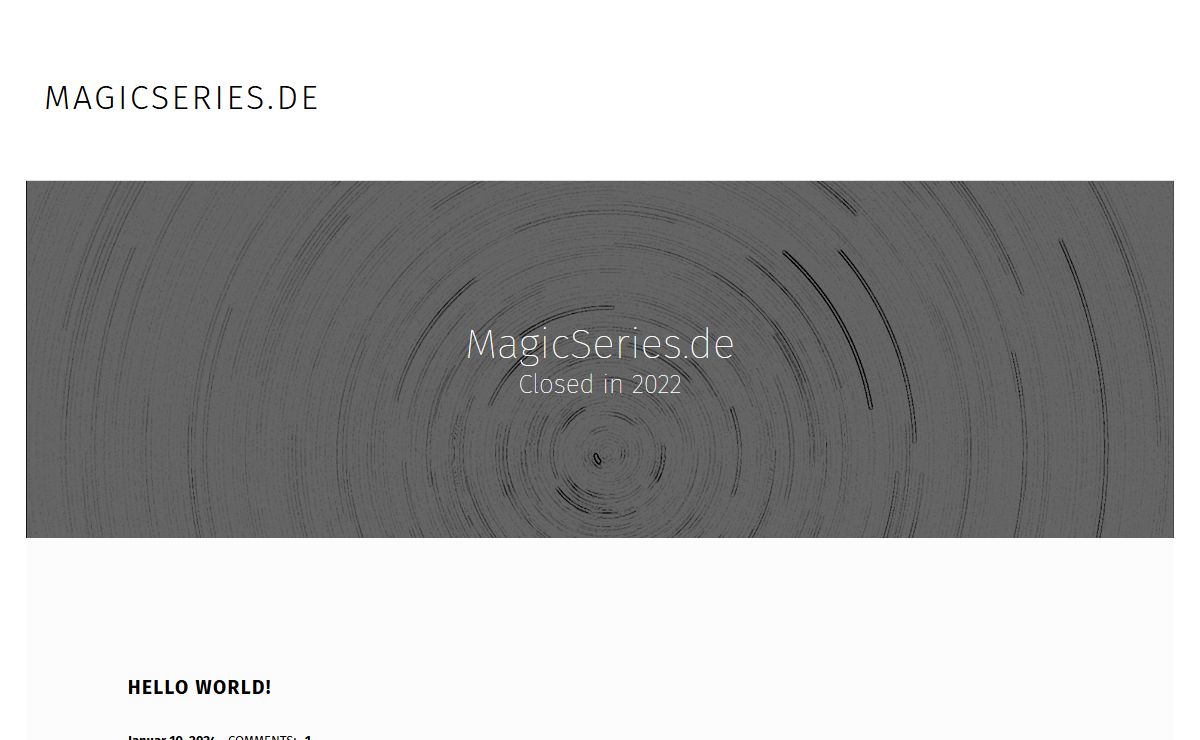 MagicSeries.de – Closed in 2022