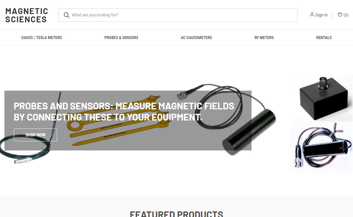 Magnetometer, Gaussmeter, Teslameter, Magnetic Field Probe & Sensors