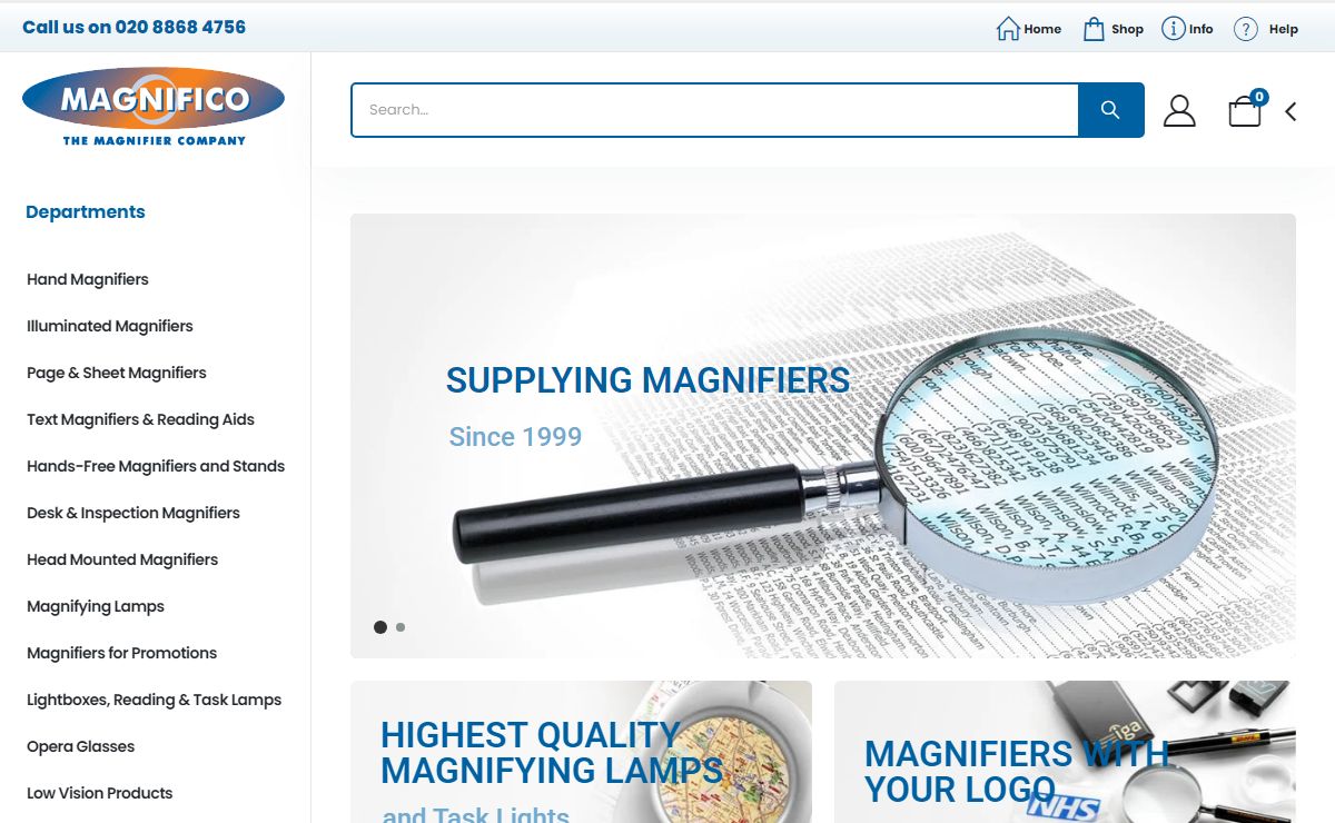 Magnifying Glasses, Magnifier Lamps & Vision Aids | Magnifico
