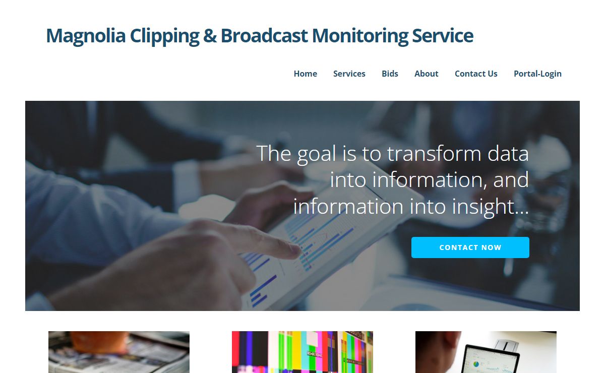 Home - Magnolia Clipping & Broadcast Monitoring Service