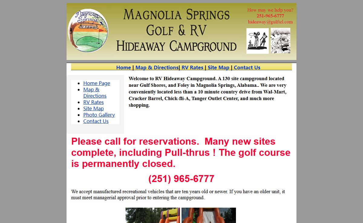 Magnolia Springs RV Hideaway Campground