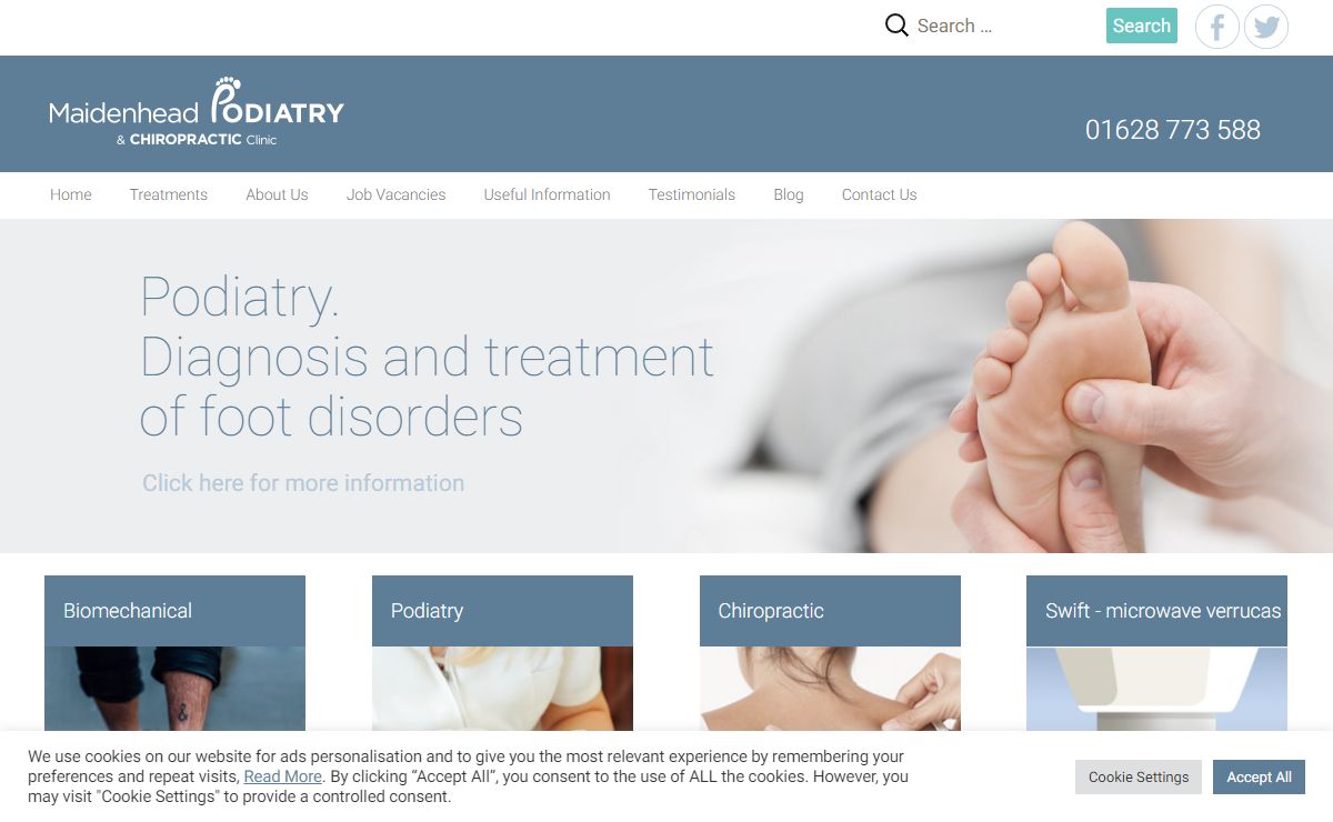 Chiropodist and Podiatrist | Chiropractor | Maidenhead