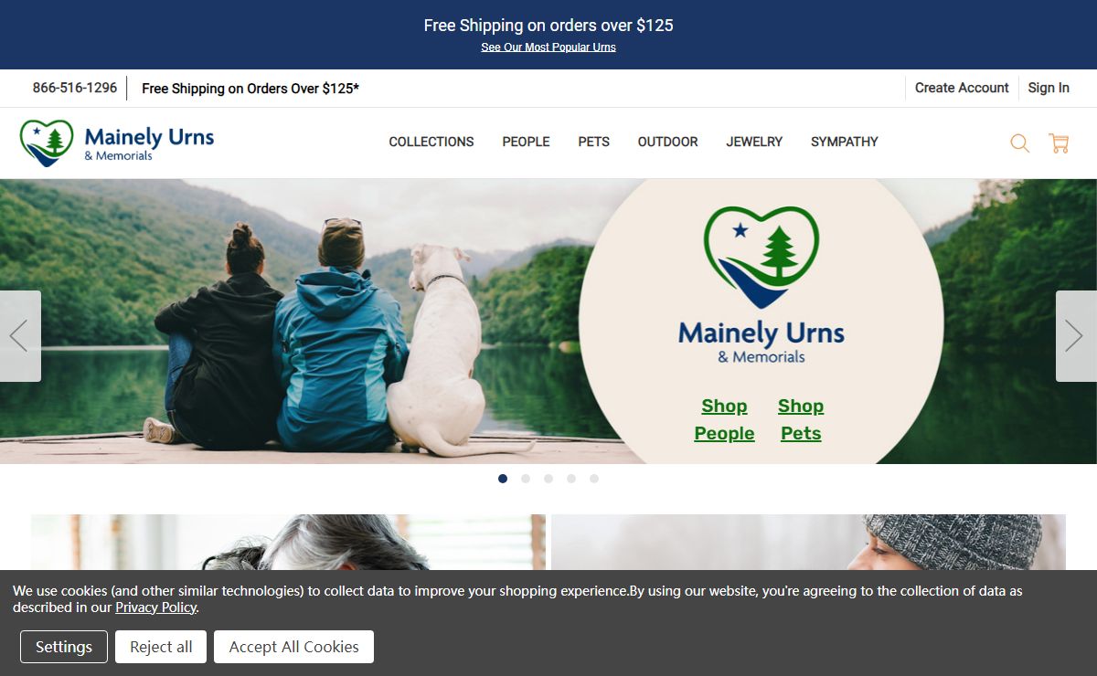 Cremation Urns, Pet Urns for Ashes and Memorial Jewelry by Mainely Urns