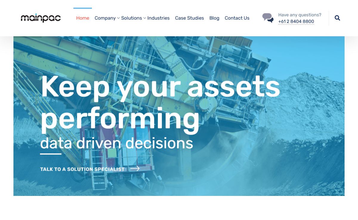Enterprise Asset Management software | EAM & CMMS | Mainpac – Create a world-class asset management program. Keep critical assets operating at maximum efficiency with mainpac. Get a quote. Request a free demo today.