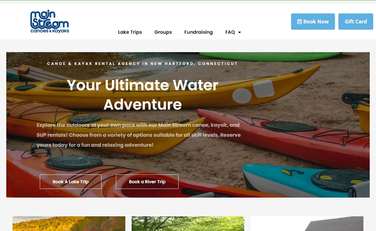 Homepage - Main Stream Canoe and Kayak