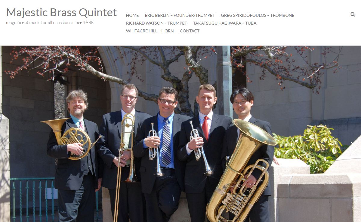 Majestic Brass Quintet – magnificent music for all occasions since 1988