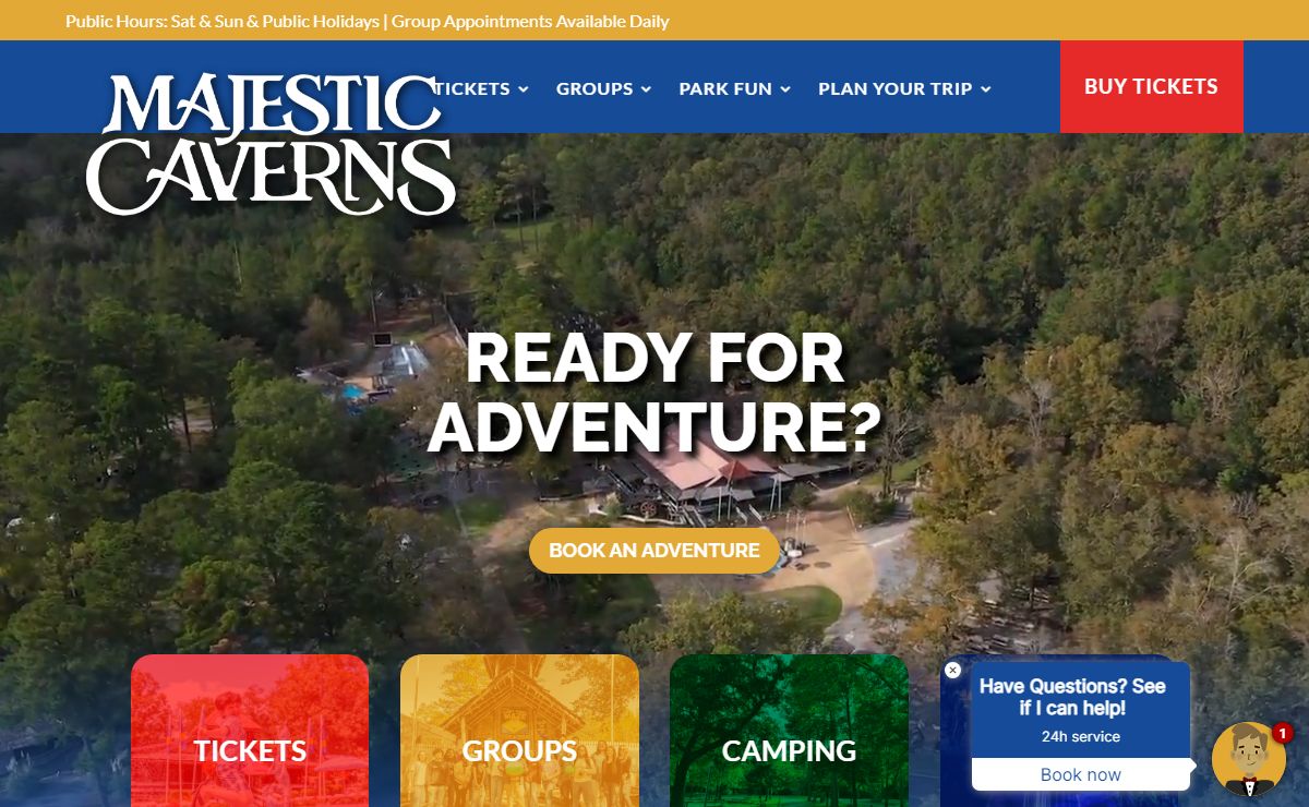Majestic Caverns Home - Majestic Caverns