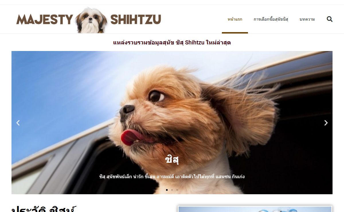 แหล่งรวบรวมข้อมูลสุนัข ชิสุ Shihtzu ใหม่ล่าสุด - ข้อมูลเกี่ยวกับสุนัข ชิสุ บูลด๊อก และพันธ์ุอื่นๆ