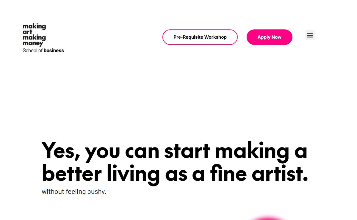 Making Art Making Money – Leading business program for fine artists since 2005.