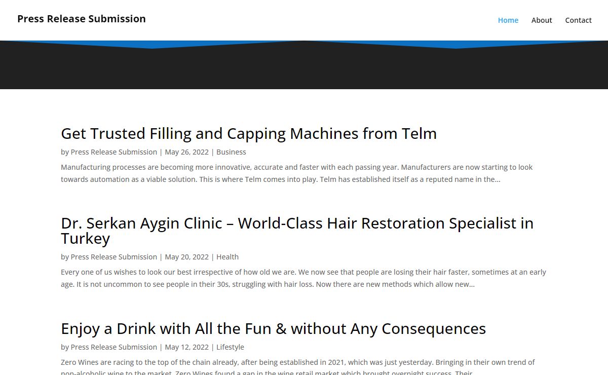 Press Release Submisson - Press Release Submission
