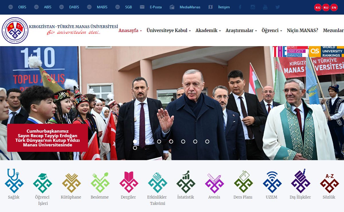 KIRGIZİSTAN-TÜRKİYE MANAS ÜNİVERSİTESİ