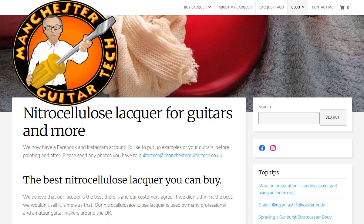 Manchester Guitar Tech – The best guitar lacquer you can buy