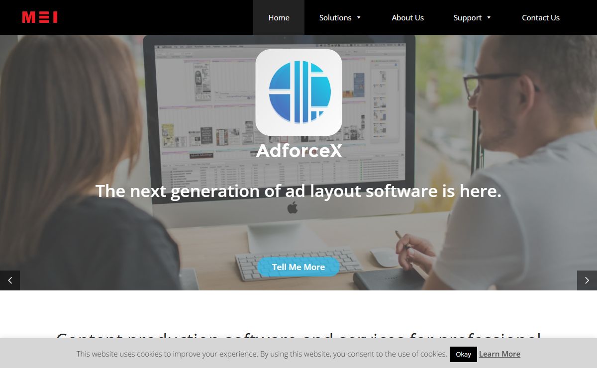 Content production software and services for professional publishers and content creators - MEI