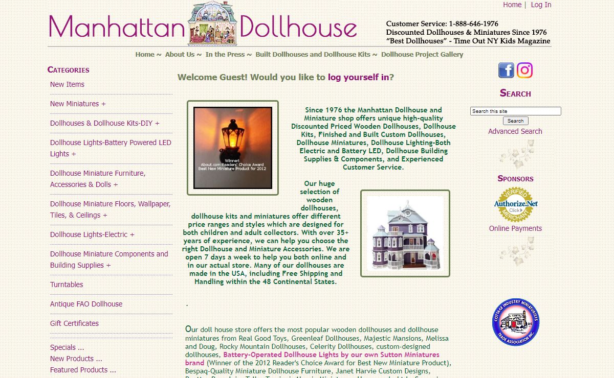 Manhattan Dollhouse, Dollhouse Kits & Dollhouse Miniatures