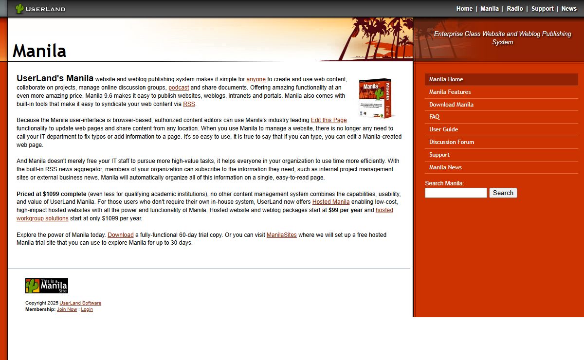 Manila: Web Publishing System