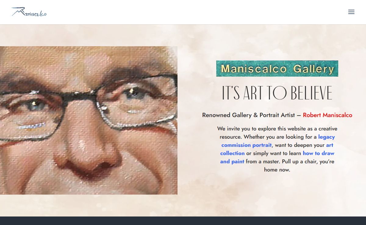 Maniscalco Gallery | Charleston, SC | Gallery and Portrait Artist