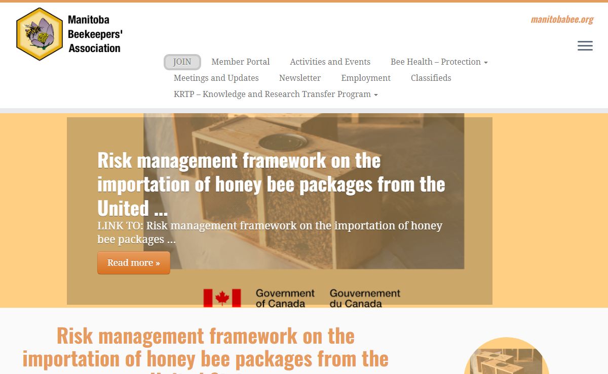 Manitoba Beekeepers' Association – manitobabee.org
