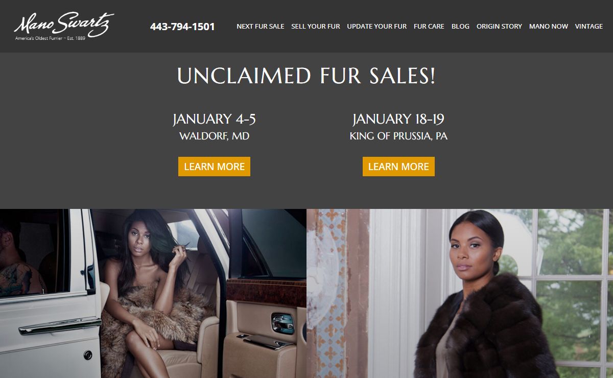 Mano Swartz Furs® Official Site | Est. 1889 America’s Oldest Furrier