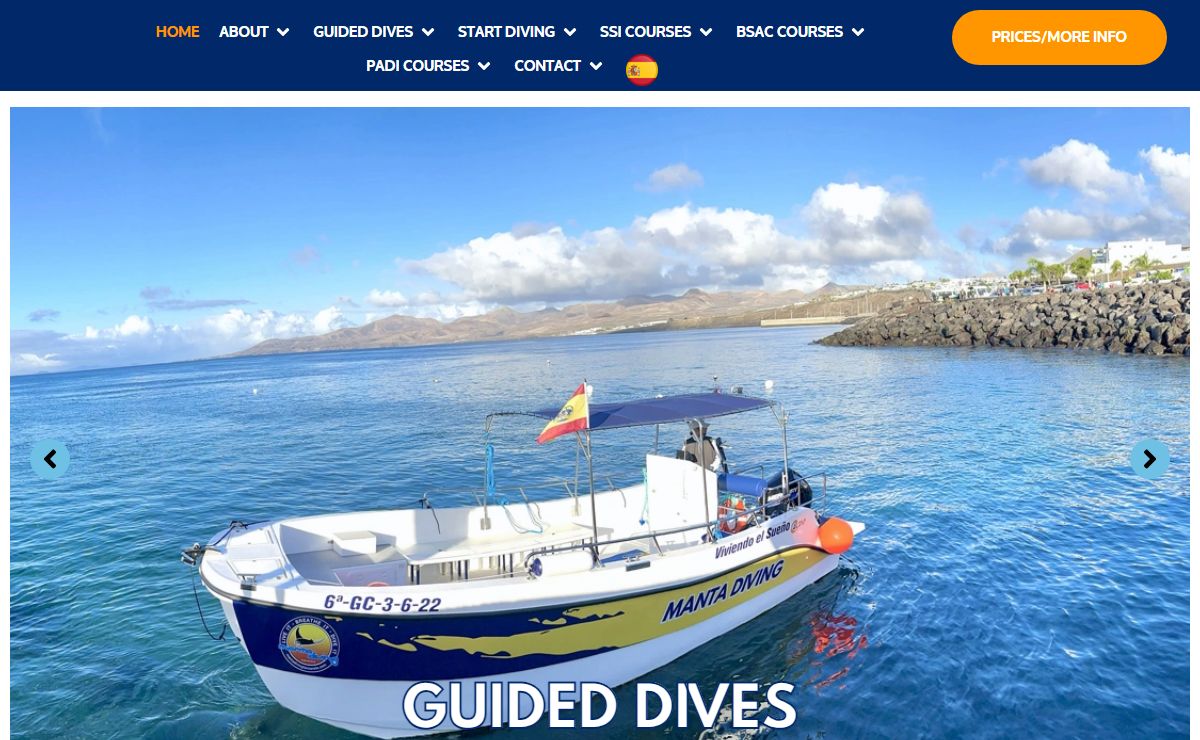 Manta Diving Lanzarote | Scuba Diving in Lanzarote