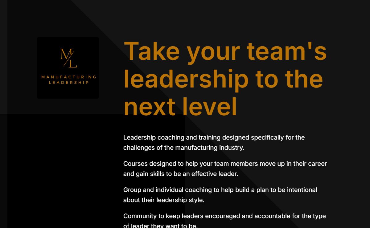 Manufacturing Leadership Website