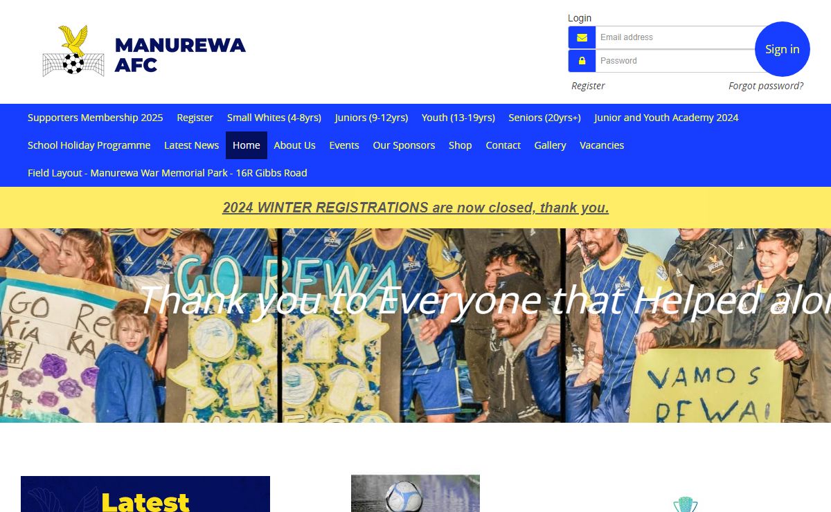 Welcome to Manurewa AFC
