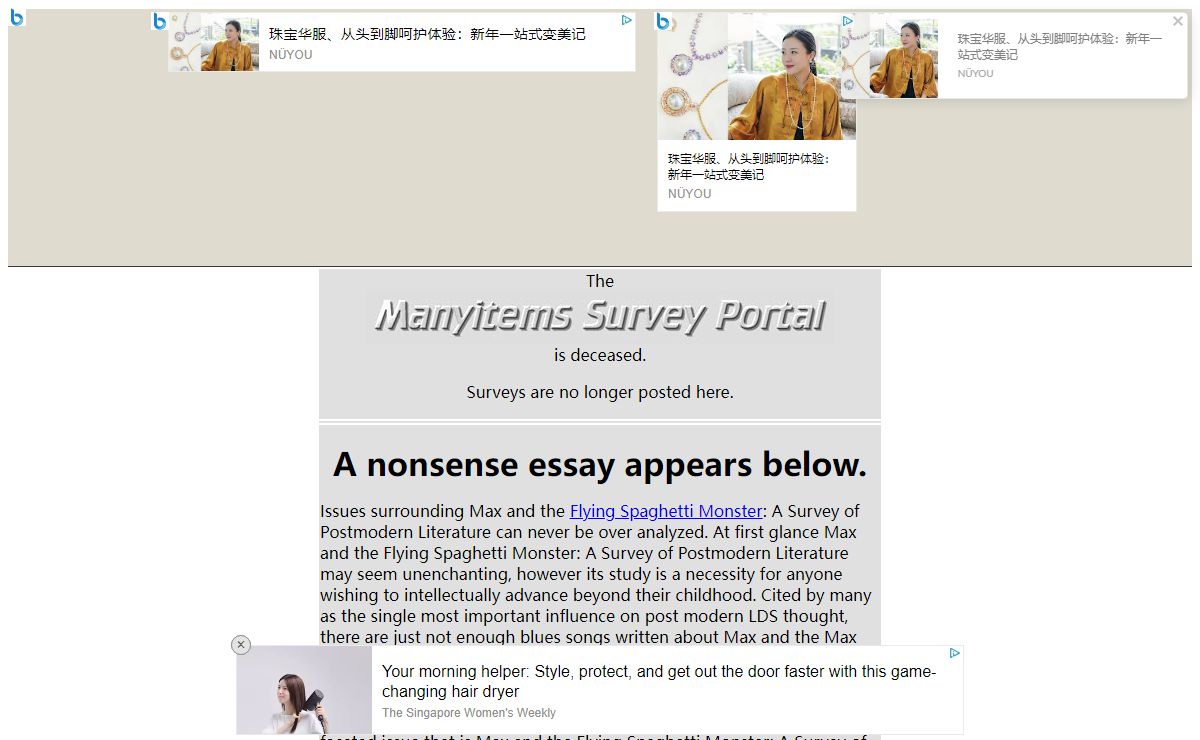 Manyitems Portal :: Welcome