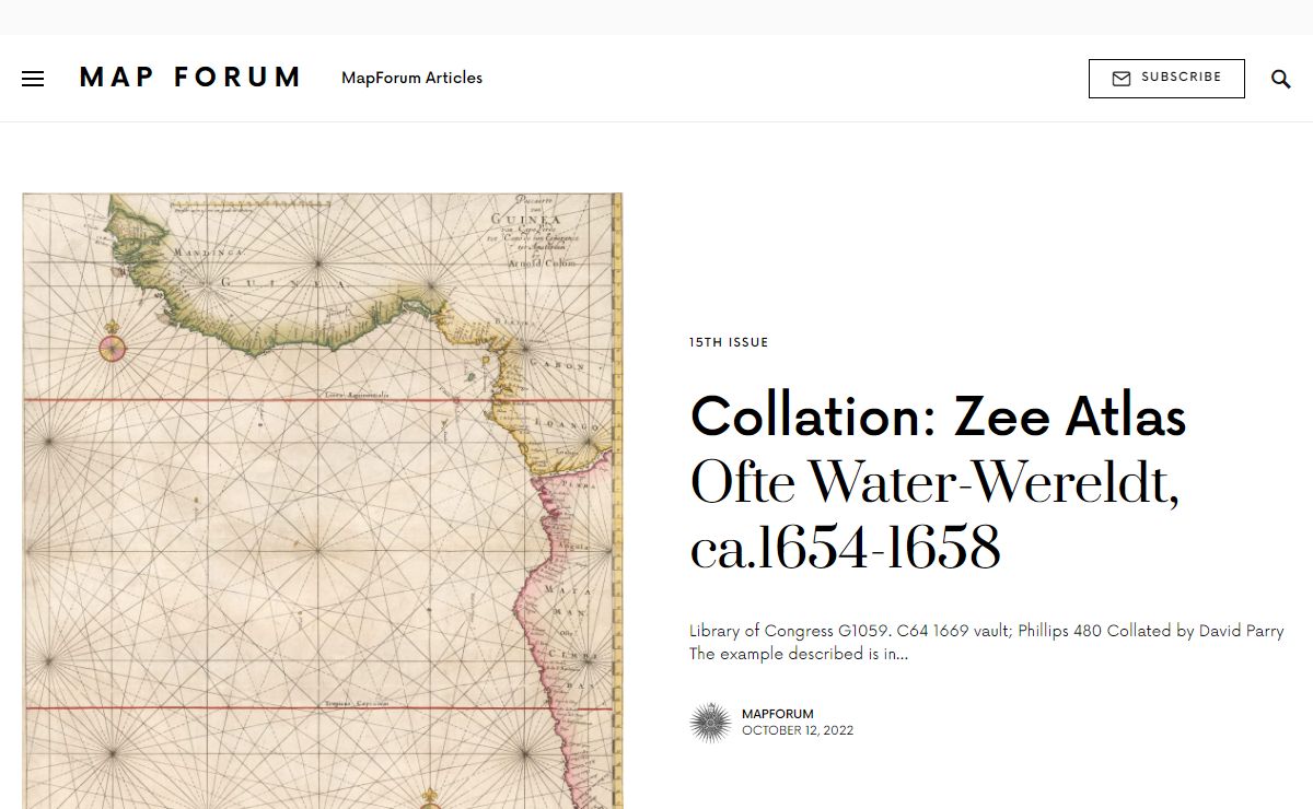 Map Forum – MapForum Magazine