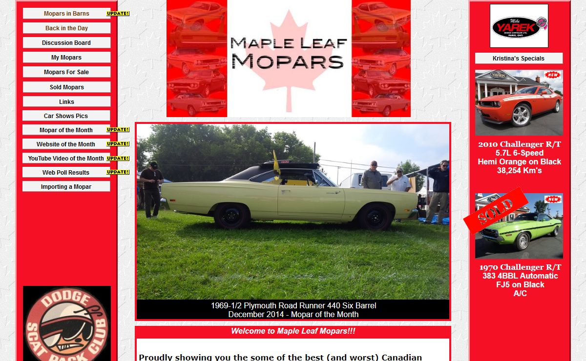 Maple Leaf Mopars