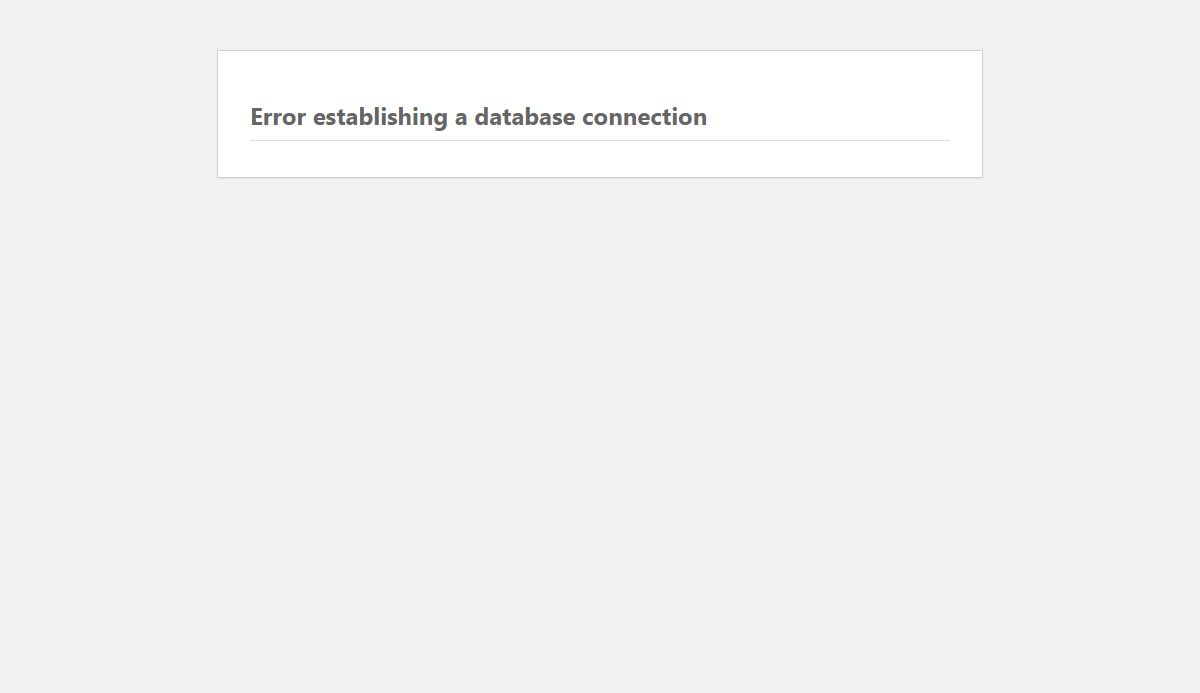 Database Error