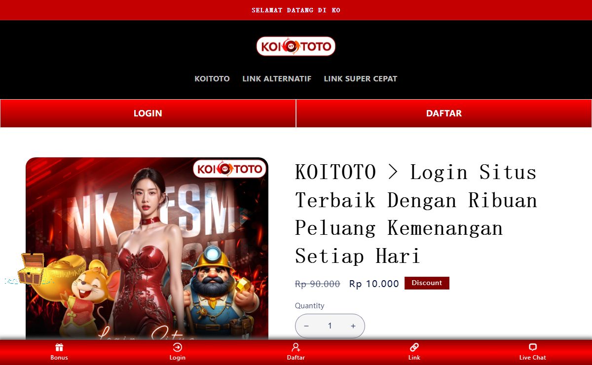 KOITOTO > Login Situs Terbaik Dengan Ribuan Peluang Kemenangan Setiap Hari