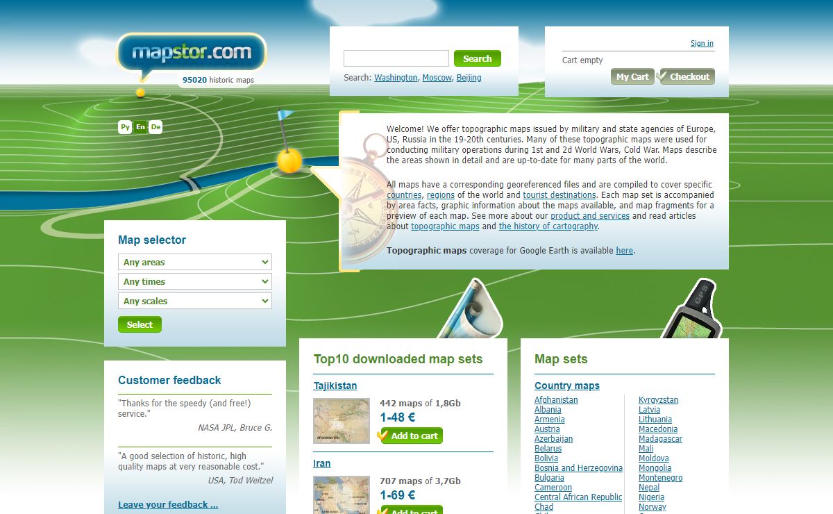 Topographic maps of the world to download - mapstor.com