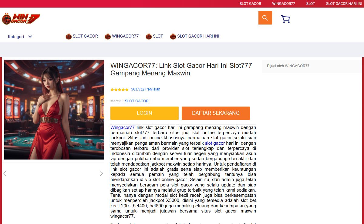 WINGACOR77: Link Slot Gacor Hari Ini Slot777 Gampang Menang Maxwin