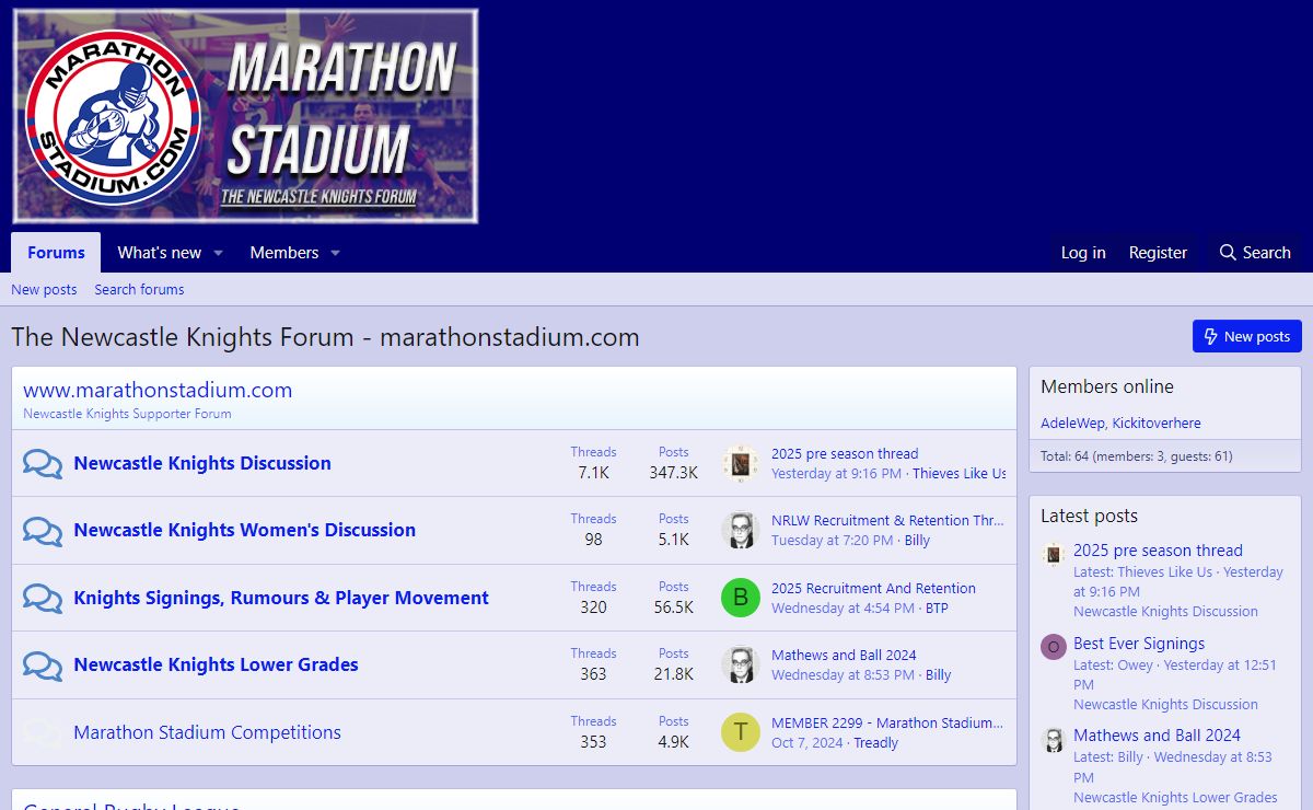 The Newcastle Knights Forum - marathonstadium.com