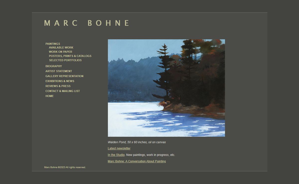 Marc Bohne - Oil Landscape Paintings